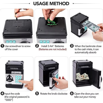 Electronic atm mini bank safe