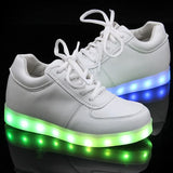 Lighted USB Charger Glowing Sneakers for Kids