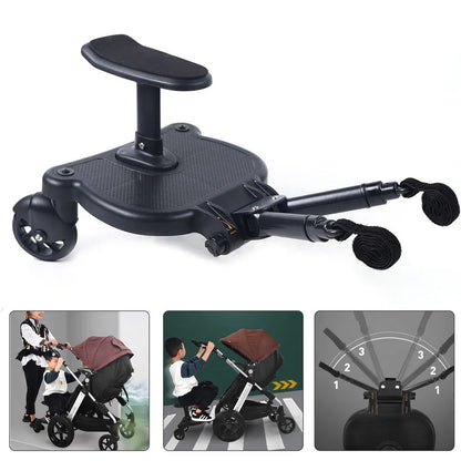Pedal stroller glider ride seat