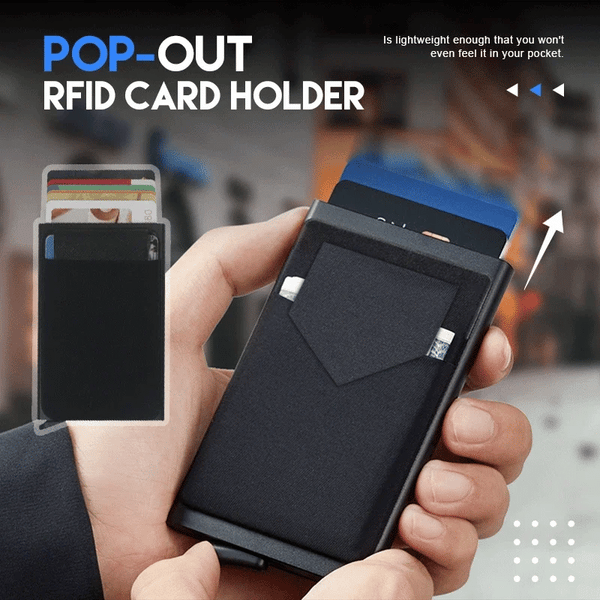 Aluminum Metal Protective ID RFID Card Male Wallet