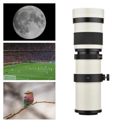 Camera mf super telephoto zoom lens