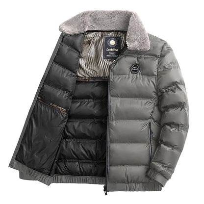 Quality turn-down collar male jacket
