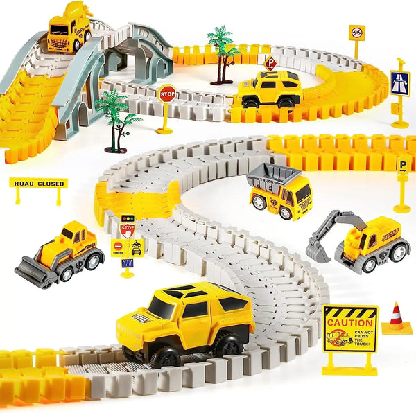 Construction Race Tracks Toy for Kids
