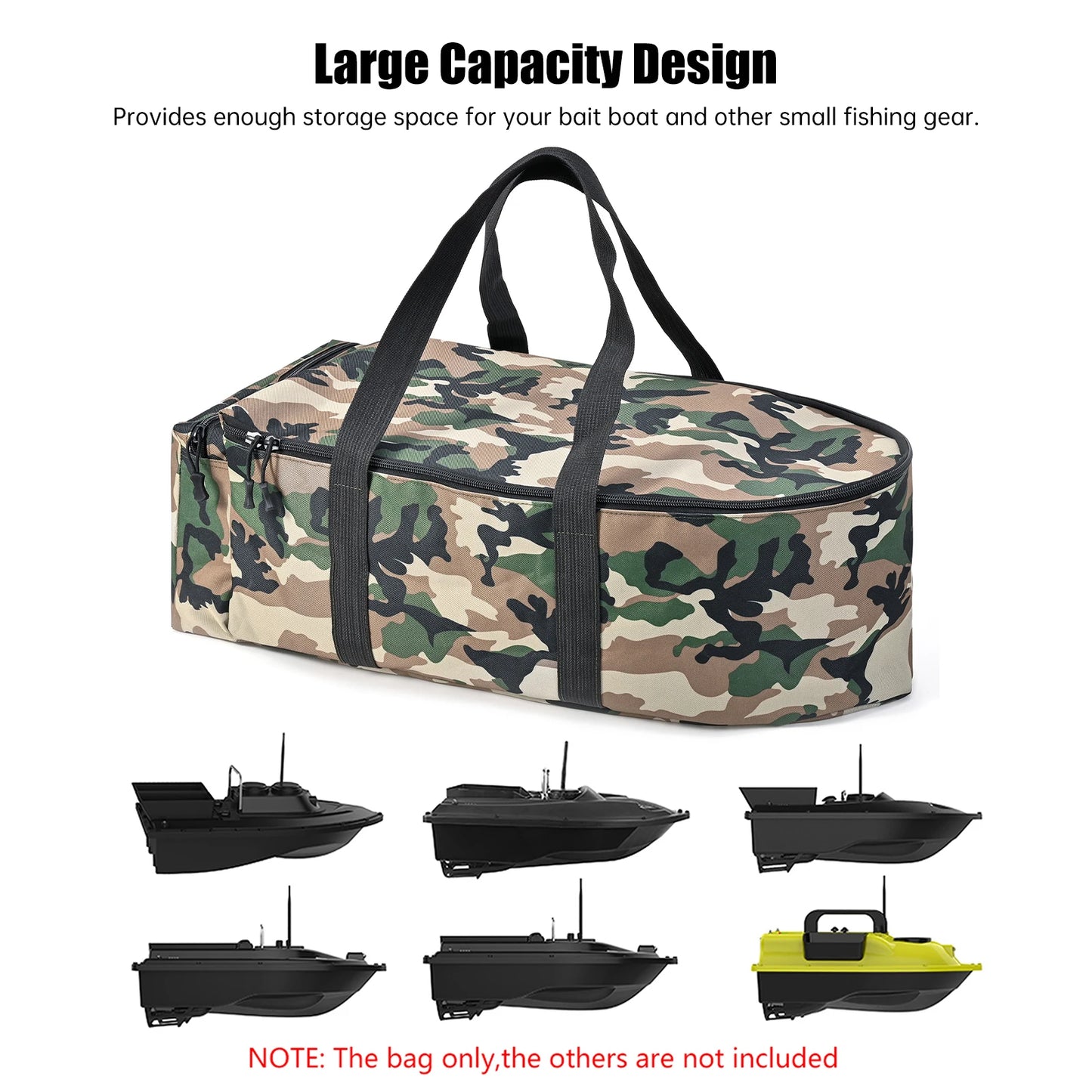 Tear-resistant bait fishing boat storage bag
