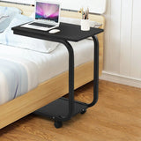 Rolling C-shaped Laptop Side Table