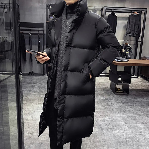 Men's High Quality Fashion Parka Long Coat
