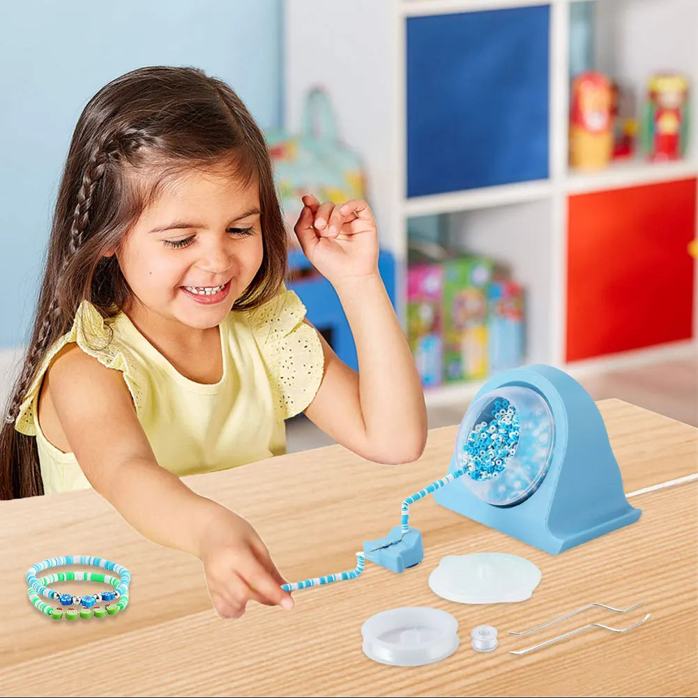 Automatic seed bead spinner for jewelry making