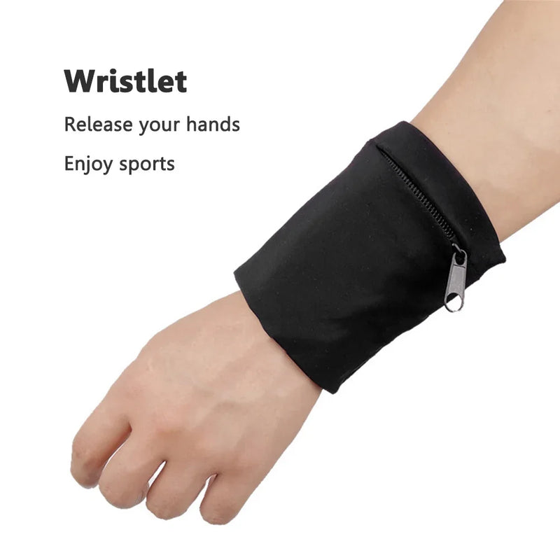 Zipper Storage Wrist Arm Bag