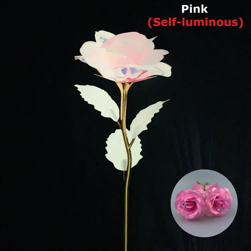 Luminous rose flower