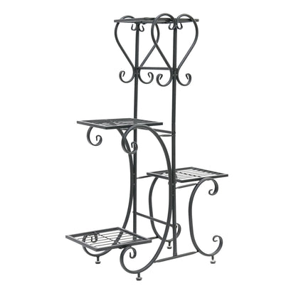 Metal outdoor indoor garden plant stand