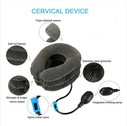 Cushion inflatable air cervical neck support pillow
