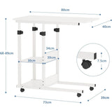 Height Adjustable Rolling Laptop Table