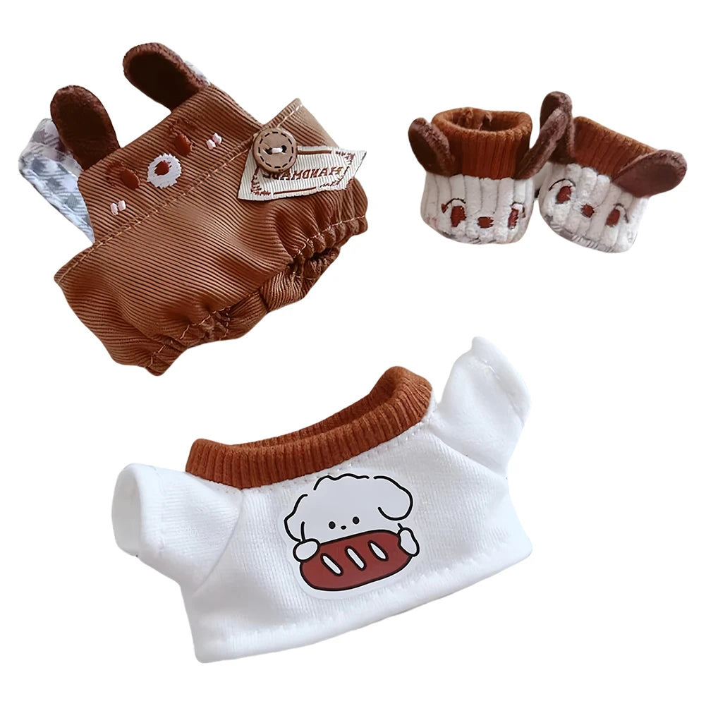17cm Mini Plush Dolls Outfit