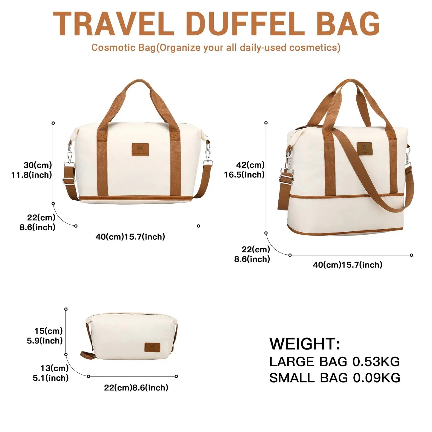 Women's Duffel Bag - Expandable Travel Bag | East R Us