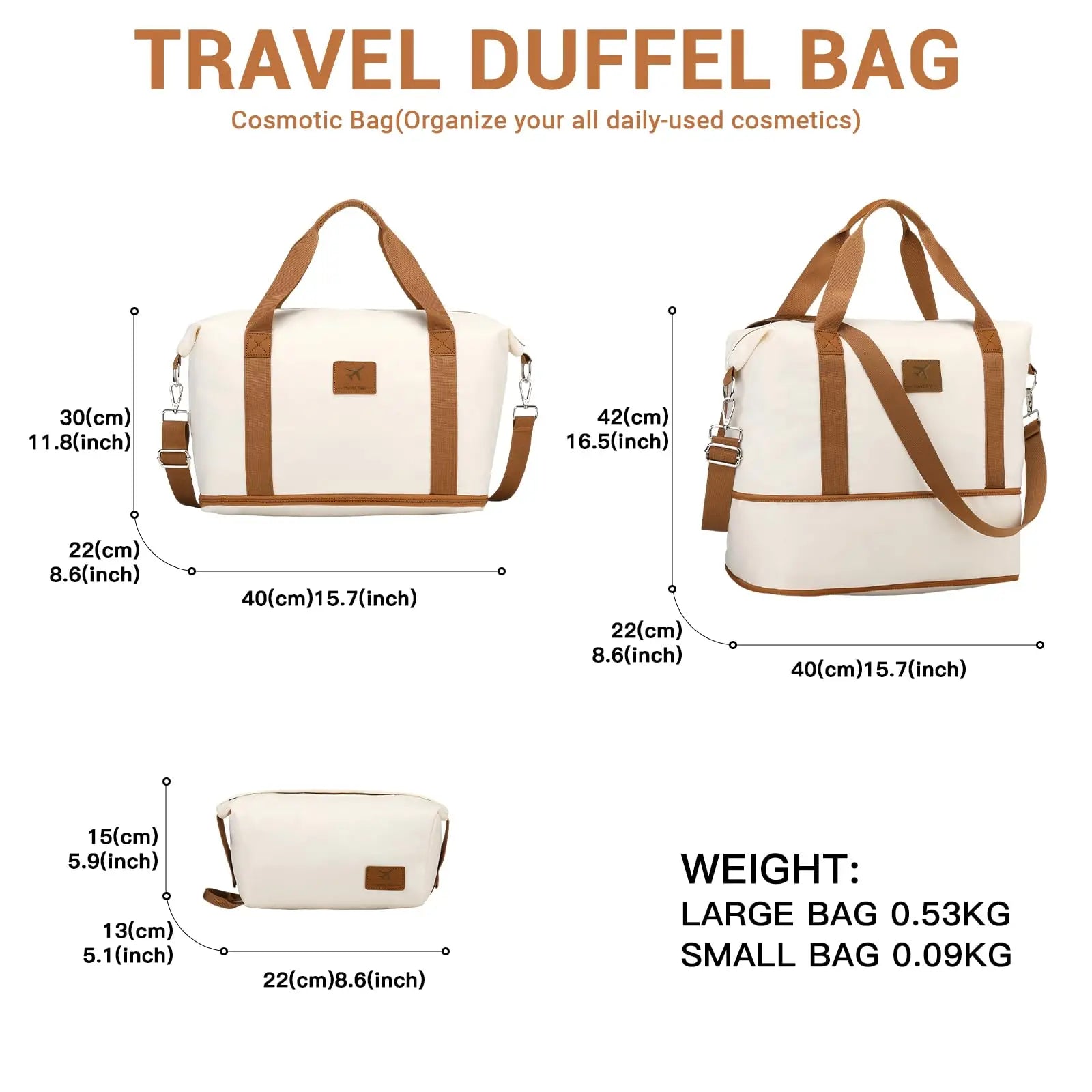 Women's Duffel Bag - Expandable Travel Bag | East R Us