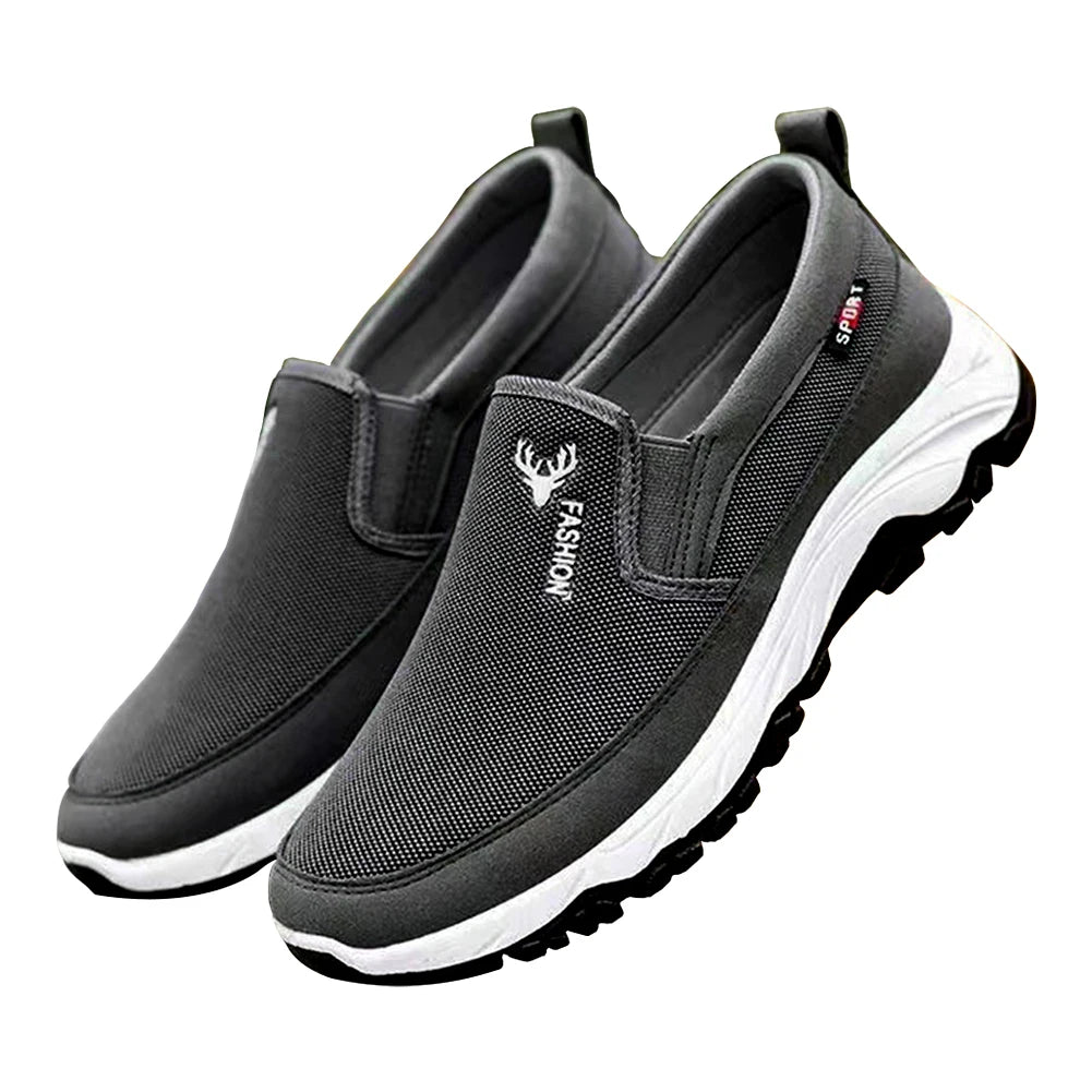 Breathable slip on male casual sneakers