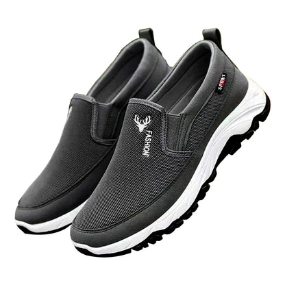 Breathable slip on male casual sneakers