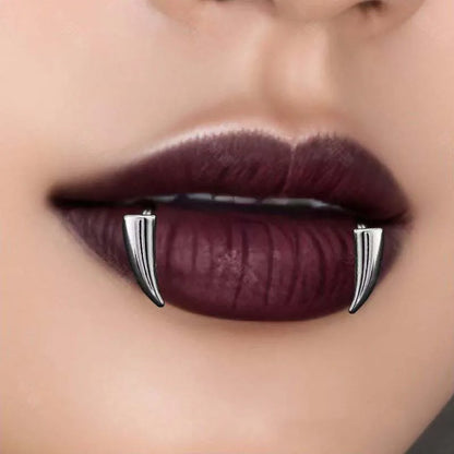 Stainless Steel Gothic Fake Body Piercing Halloween Jewelry