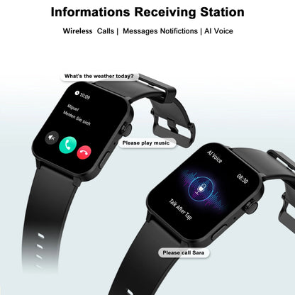 1.85" hd fitness watch with heart rate sleep monitor