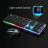 Mechanical LED Wired USB Gaming Keyboard Mouse Pad