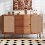 Rattan Sideboard Cabinet for Living Room
