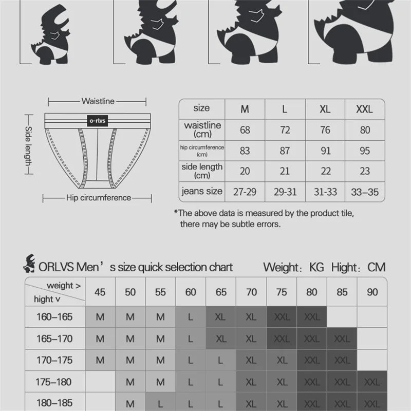 Seamless hip design men's underwear