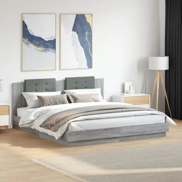 Modern 200x200 cm LED Bed Frame