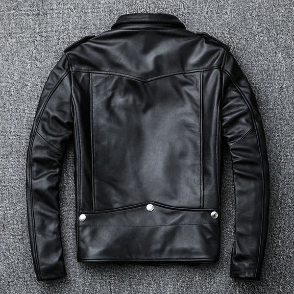 Genuine Leather Slim Fit Jacket