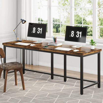 Large office double computer desk