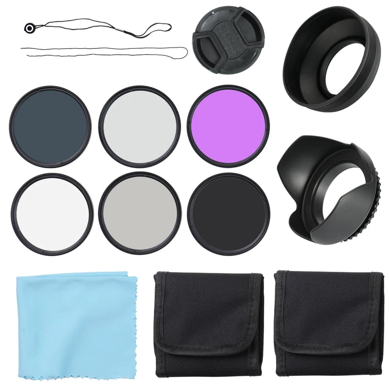 Professional Camera UV CPL FLD Lens Filters Kit