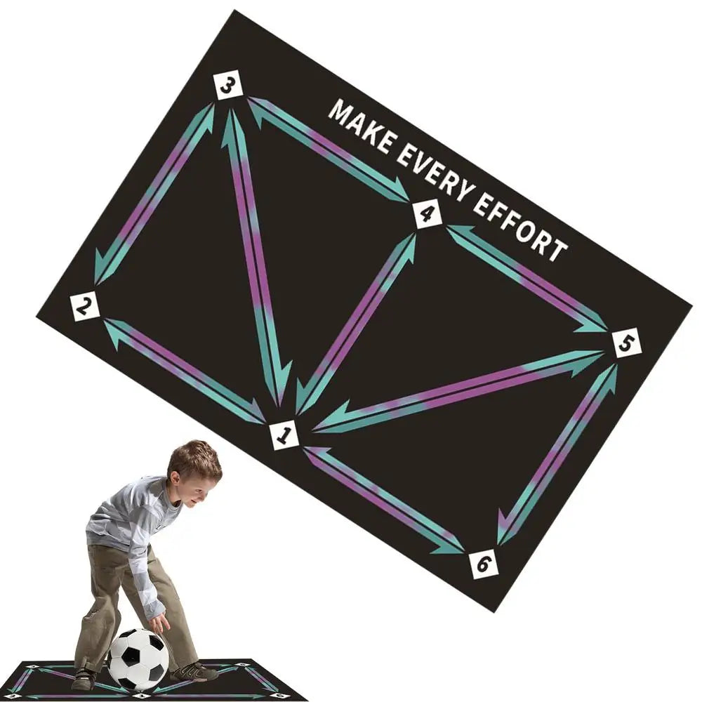 Soccer practice mat for kids