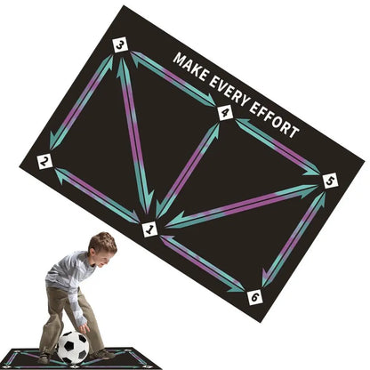 Soccer practice mat for kids