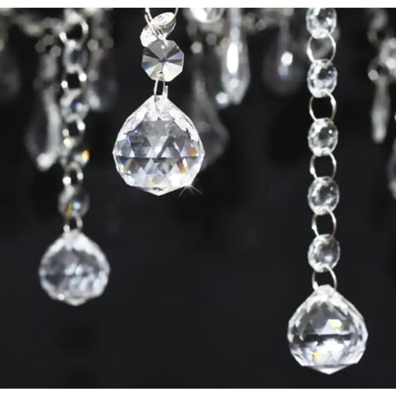 Elegant White Chandelier with 2300 Crystals