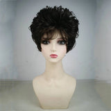 Short Fluffy Curly Heat-Resistant Synthetic Hair Wig