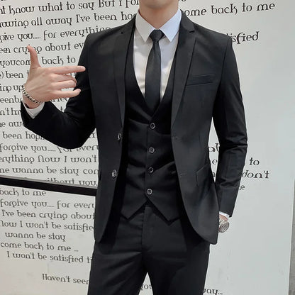 Men's gentleman fashion slim suit