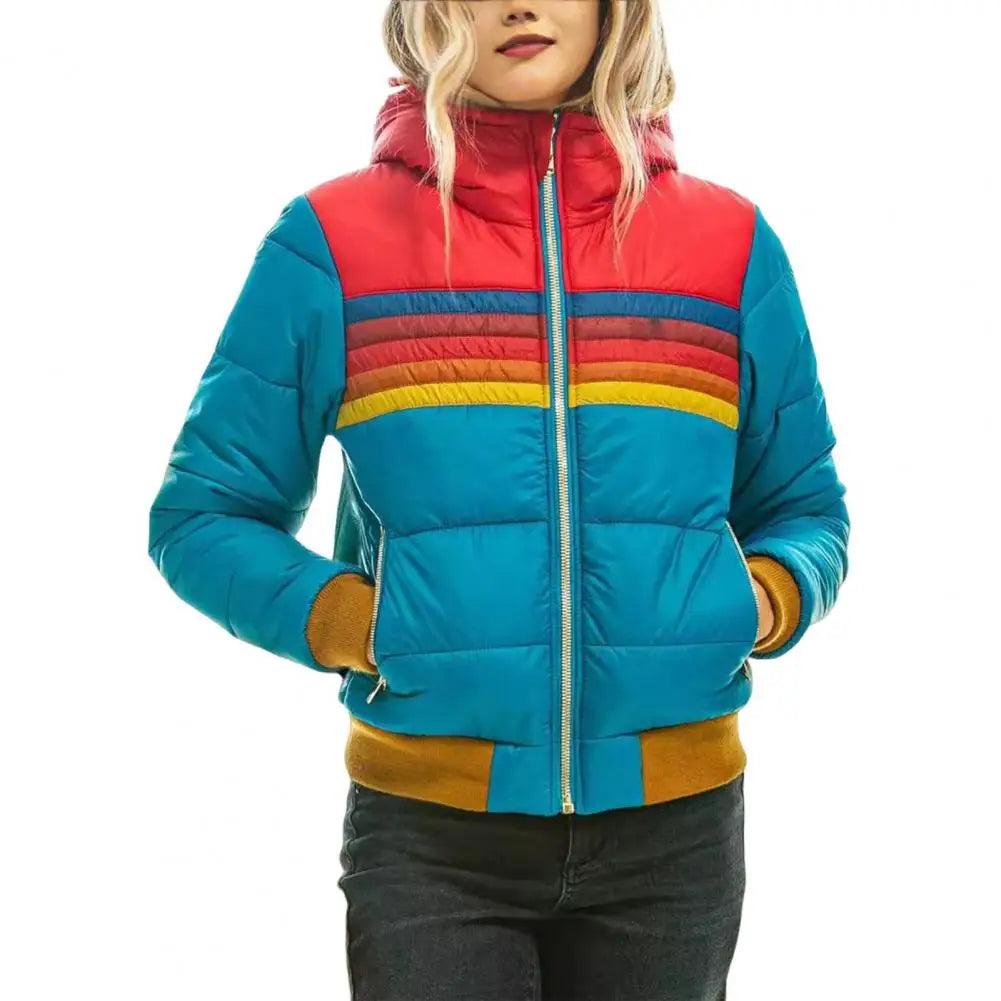 Women's trendy hooded parkas jacket