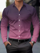 Comfortable Striped Soft Lapel Shirt