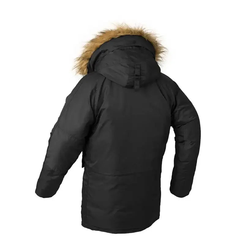 Plus size fur hood long waterproof windproof coat