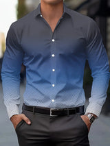 Comfortable Striped Soft Lapel Shirt