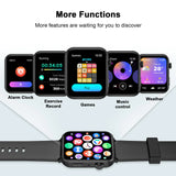 1.85" HD Fitness Watch with Heart Rate Sleep Monitor