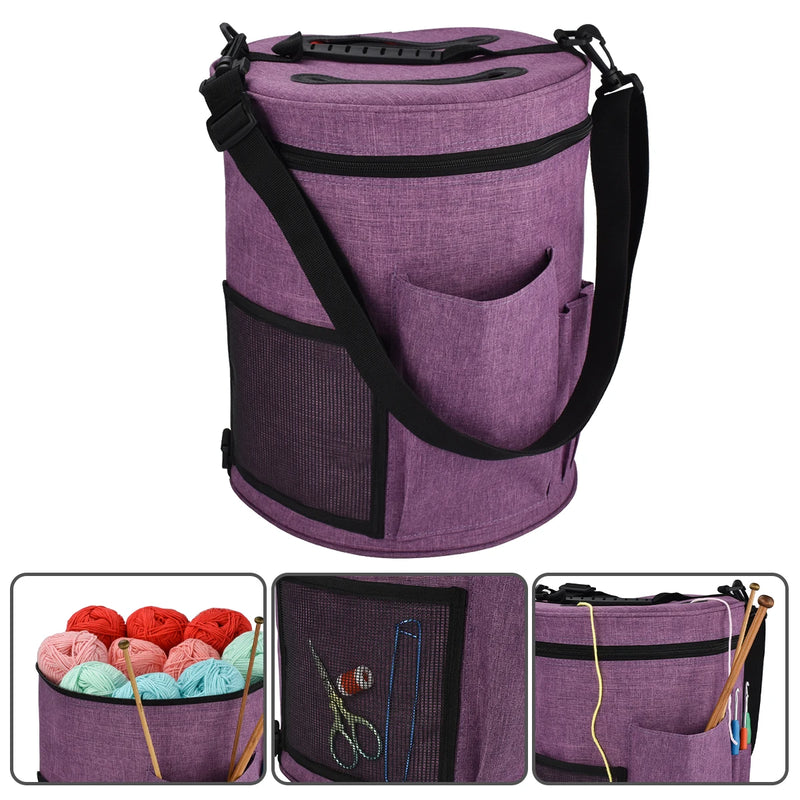 Durable Canvas Knitted Yarn Bag f