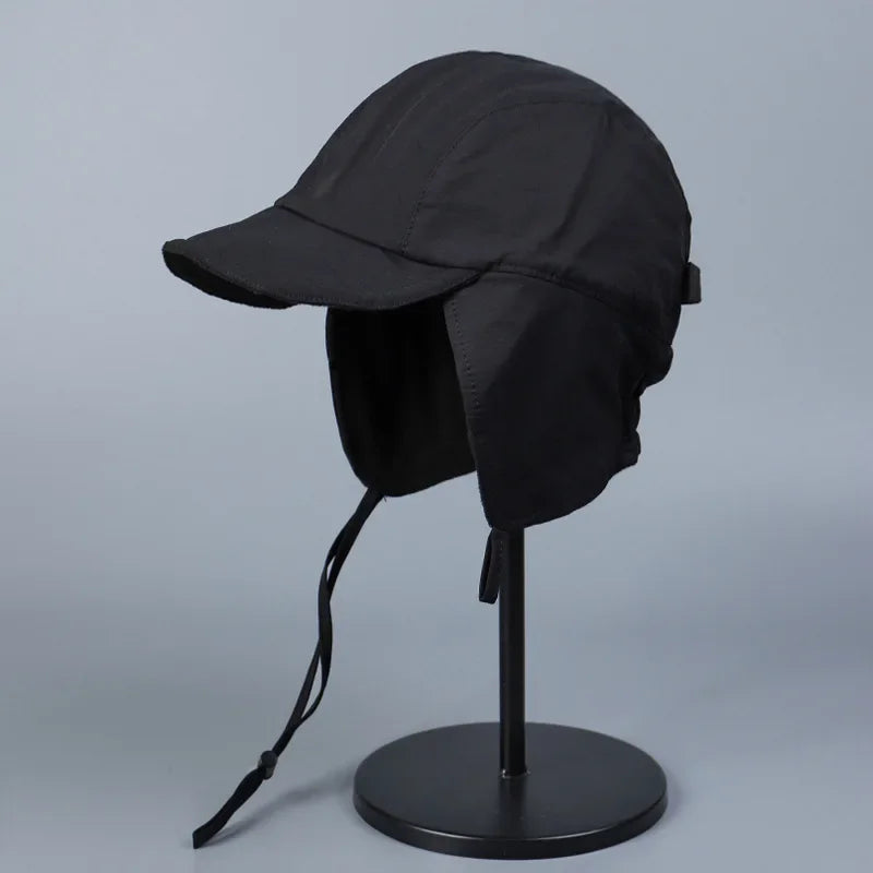 Warm ear protection windproof velvet pilot hat