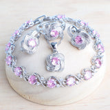 Blue Zirconia Women Jewelry Set