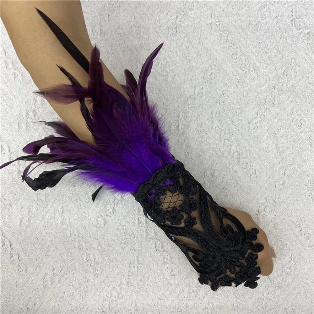 Halloween Party Fingerless Gloves