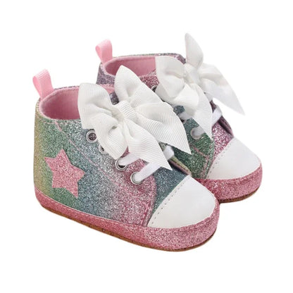 Leopard star printed baby shoes