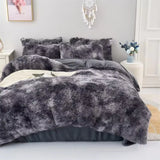 Warm and Cozy Plush Three-Piece Bedding Set
