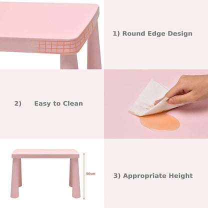 3 pcs kids table and chair set