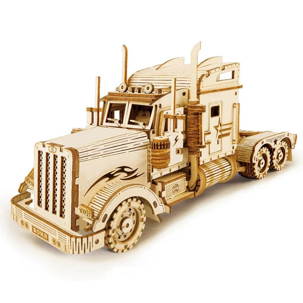 3D Wooden Puzzle Montessori Toys Steam Train