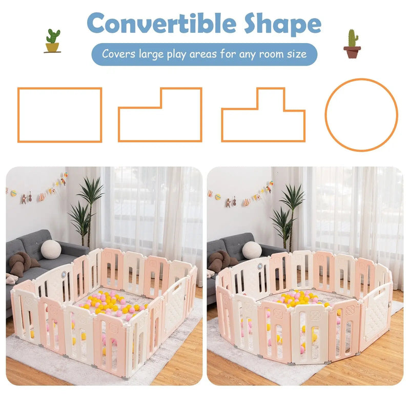 16 Panels Baby Safety Playpen