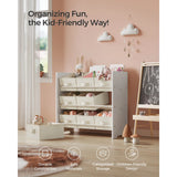 Kid Toy Shelf with 9 Non-Woven Fabric Boxes